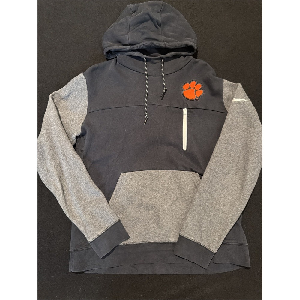 Clemson Tigers Black Nike Clemson Tigers AV-15 2.0 Pullover Hoodie Mens Large